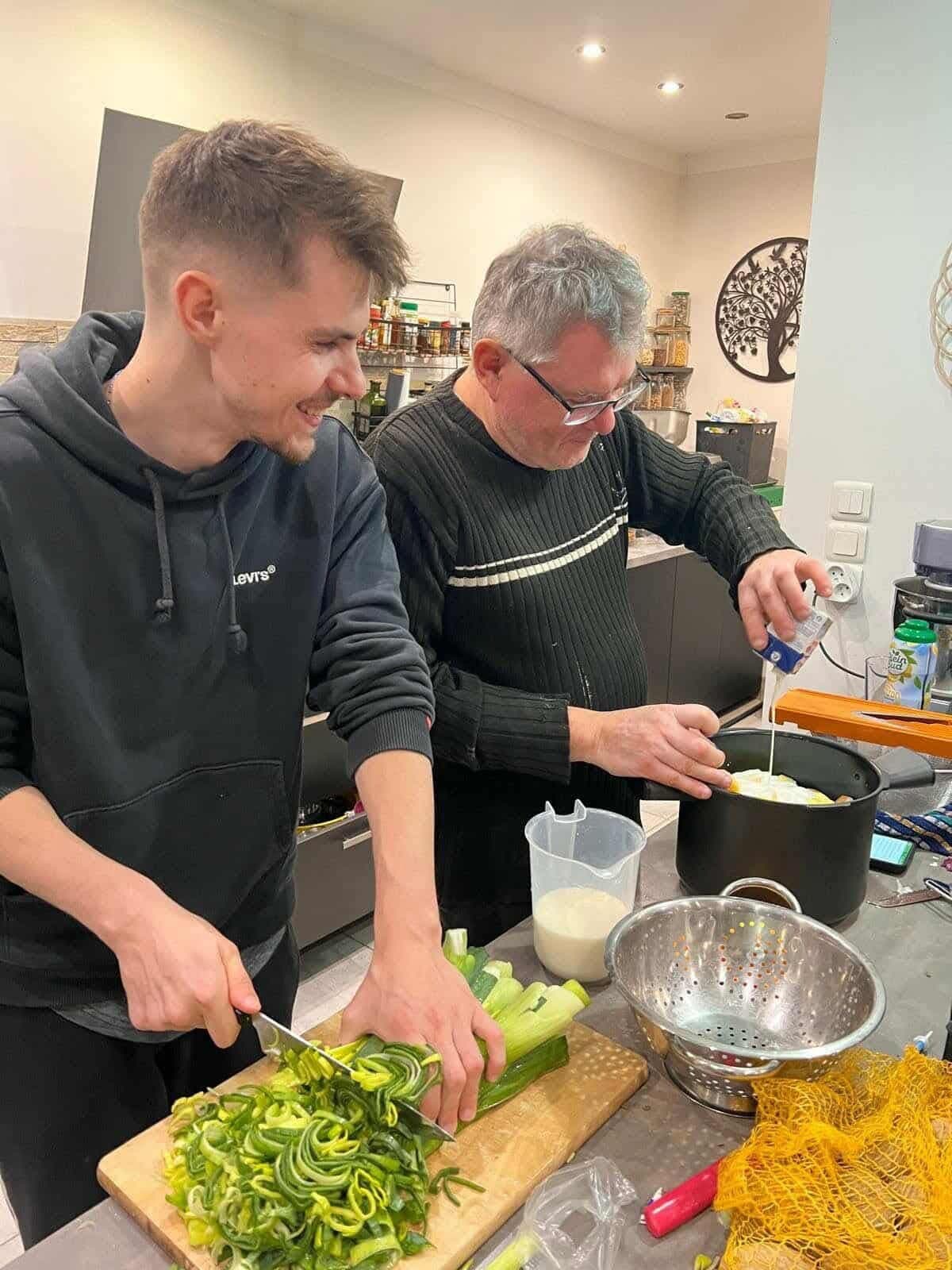 Jonathan et son père Christophe